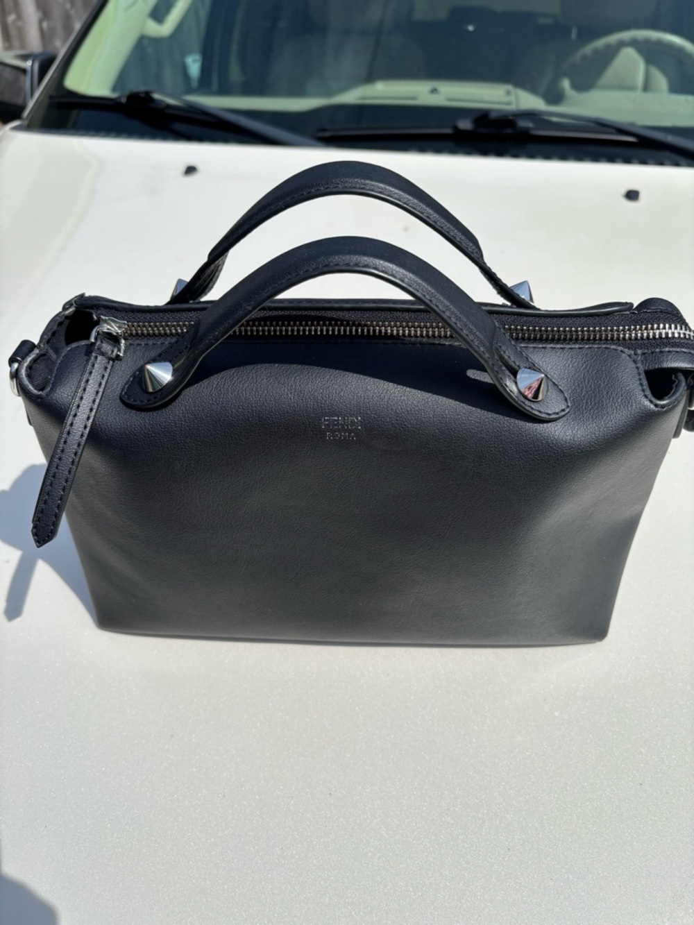 Fendi bag. Black leather By the way. USED